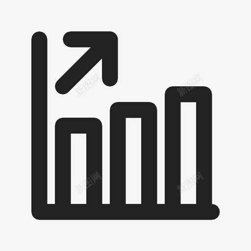 图表条形图烛台图图标svg_新图网 https://ixintu.com 上升 利润 图表 条形图 烛台图 统计