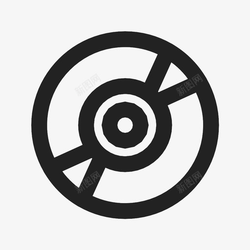 音乐盘音频cd图标svg_新图网 https://ixintu.com cd 光盘 娱乐 音乐盘 音频