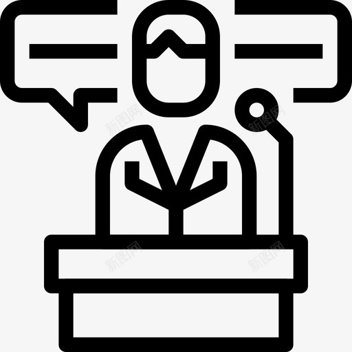 会议商务商务人士图标svg_新图网 https://ixintu.com 企业管理 会议 商务 商务人士 沟通 演讲