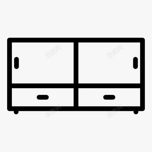 多用途货架家具家居图标svg_新图网 https://ixintu.com 多用途货架 家具 家居 家居家具配件