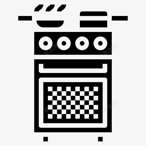 炉灶烹饪锅图标svg_新图网 https://ixintu.com 炉灶 烹饪 生活方式固体 锅