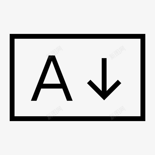 排序-文字-向下-未选中svg_新图网 https://ixintu.com 排序-文字-向下-未选中 pro