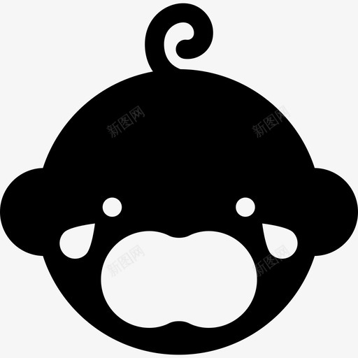 婴儿哭人婴儿玩具图标svg_新图网 https://ixintu.com 人 婴儿哭 婴儿玩具