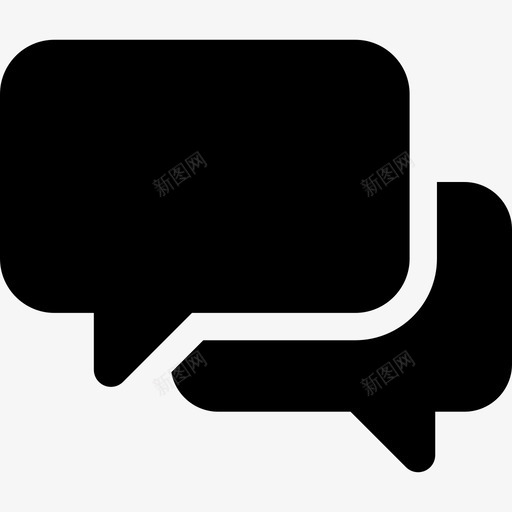聊天技术交流图标svg_新图网 https://ixintu.com 交流 技术 聊天