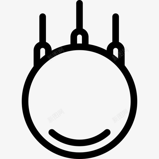 空中环大马戏团直线图标svg_新图网 https://ixintu.com 大马戏团 直线 空中环