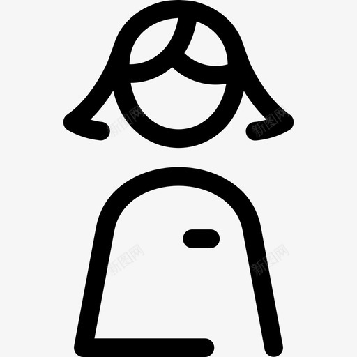 女工工人和专业人员直系图标svg_新图网 https://ixintu.com 女工 工人和专业人员 直系