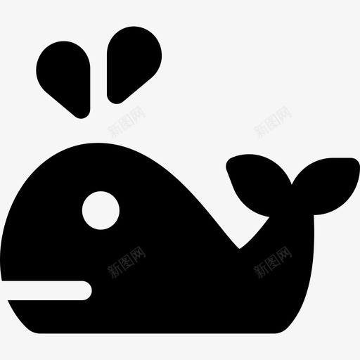 鲸鱼动物水手图标svg_新图网 https://ixintu.com 动物 水手 鲸鱼
