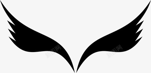 翅膀天使小鸟图标svg_新图网 https://ixintu.com 天使 小鸟 翅膀