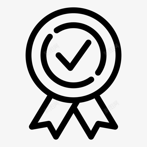 印章批准徽章图标svg_新图网 https://ixintu.com 保证 印章 徽章 批准 检查 签字 质量