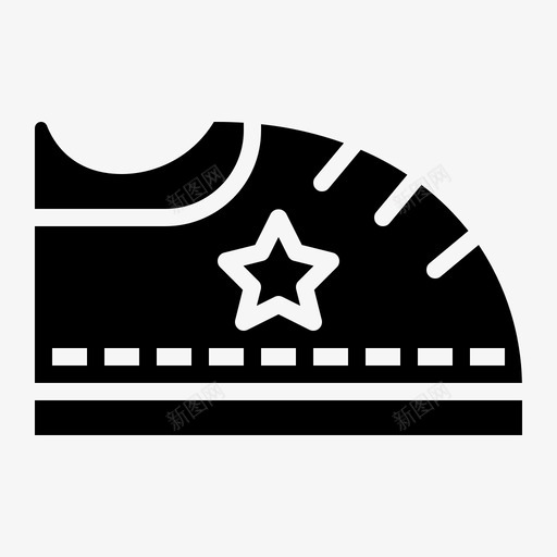 鞋布料时装图标svg_新图网 https://ixintu.com 婴儿纯色 布料 时装 运动鞋 鞋