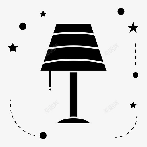 灯电家具图标svg_新图网 https://ixintu.com 便利设施 家具 灯 电