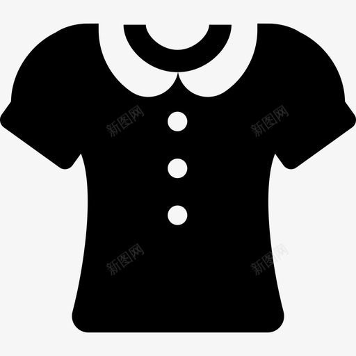 衬衫时尚服装偶像图标svg_新图网 https://ixintu.com 时尚 服装偶像 衬衫