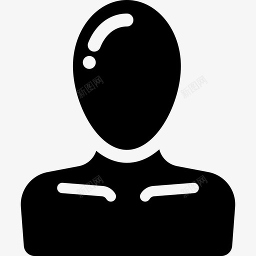 头颈部医用人体坚固图标svg_新图网 https://ixintu.com 人体坚固 医用 头颈部