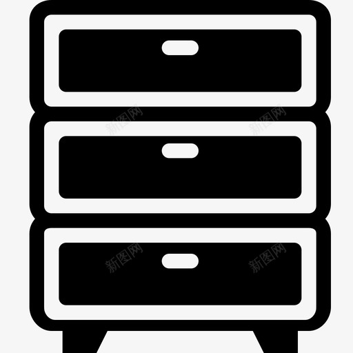 仓库电器抽屉图标svg_新图网 https://ixintu.com 仓库 室内 家具 家用室内橱柜 抽屉 电器