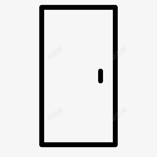 门卧室睡眠图标svg_新图网 https://ixintu.com 卧室 卧室线图标 睡眠 门