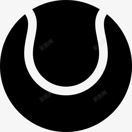 网球实心运动元素填充图标svg_新图网 https://ixintu.com 填充 实心运动元素 网球