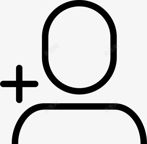 添加个人头像界面图标svg_新图网 https://ixintu.com 个人资料 多媒体 头像 添加个人 用户 界面 社交媒体