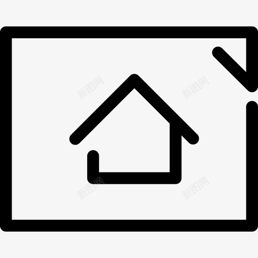 房屋平面图建筑施工线工艺图标svg_新图网 https://ixintu.com 建筑 房屋平面图 施工线工艺