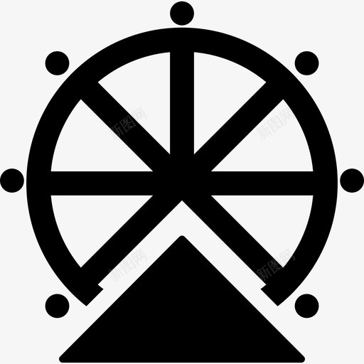 摩天轮狂欢节和派对图标svg_新图网 https://ixintu.com 摩天轮 狂欢节和派对