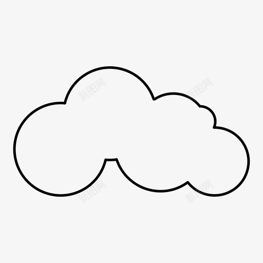 云预报天气图标svg_新图网 https://ixintu.com 云 天气 预报