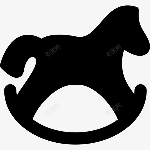 木马婴儿淋浴图标svg_新图网 https://ixintu.com 婴儿淋浴 木马