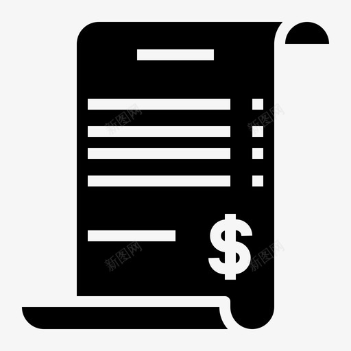 处方账单纸张图标svg_新图网 https://ixintu.com 医用固体 处方 纸张 账单