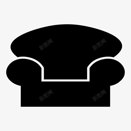 沙发椅子家具图标svg_新图网 https://ixintu.com 家 家具 椅子 沙发 沙发套装