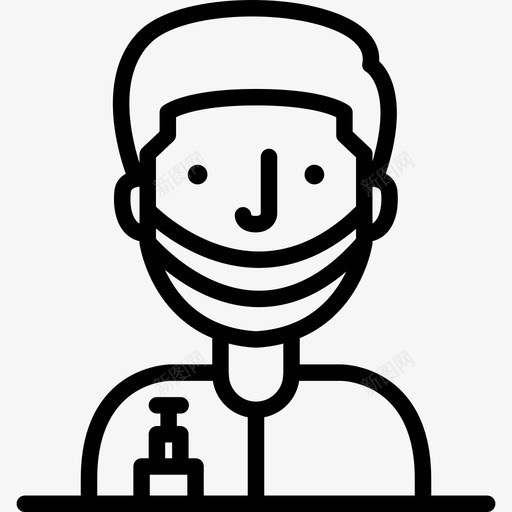 外科医生年轻员工直系亲属图标svg_新图网 https://ixintu.com 外科医生 年轻员工 直系亲属