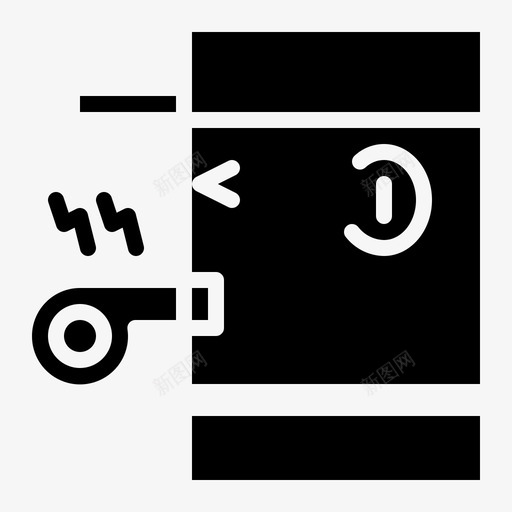 哨声裁判声音图标svg_新图网 https://ixintu.com 哨声 声音 裁判 足球实心