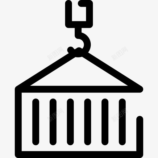 起重机运输物流交付说明图标svg_新图网 https://ixintu.com 物流交付说明 起重机 运输