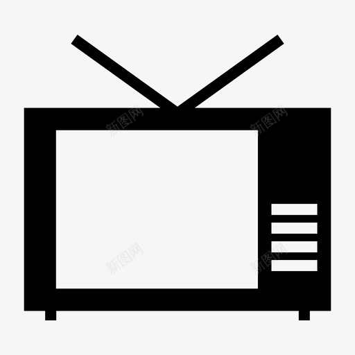 电视电子电影图标svg_新图网 https://ixintu.com 开发用户界面图标 手表 电子 电影 电视 网页设计