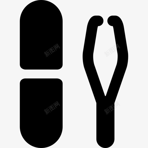 镊子美容美容工具图标svg_新图网 https://ixintu.com 美容 美容工具 镊子