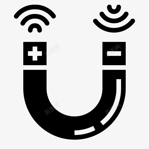 磁铁磁性物理图标svg_新图网 https://ixintu.com 物理 磁性 磁铁 科学固体