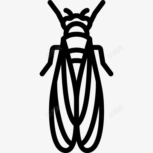 轮回的昆虫的直线的图标svg_新图网 https://ixintu.com 昆虫的 直线的 轮回的