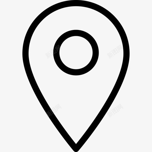 地图图钉地图和旗帜基本集合图标svg_新图网 https://ixintu.com 地图和旗帜 地图图钉 基本集合