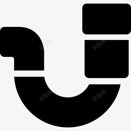 管道家庭维修填充图标svg_新图网 https://ixintu.com 家庭维修填充 管道
