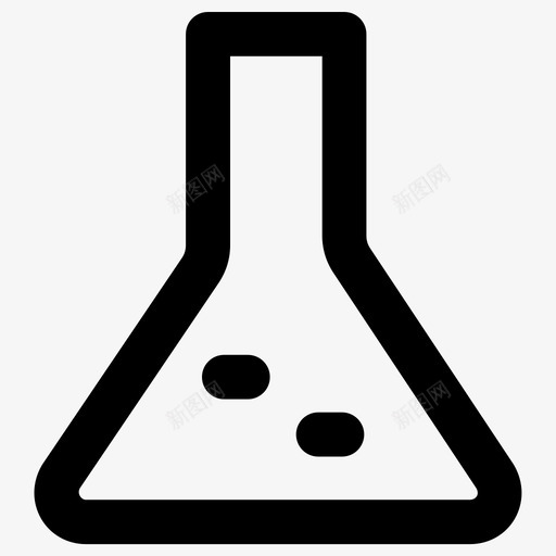 烧瓶科学元素粗体圆形图标svg_新图网 https://ixintu.com 烧瓶 科学元素 粗体圆形