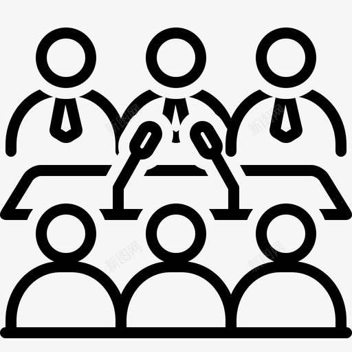 商务会议会议研讨会图标svg_新图网 https://ixintu.com 会议 商务会议 研讨会