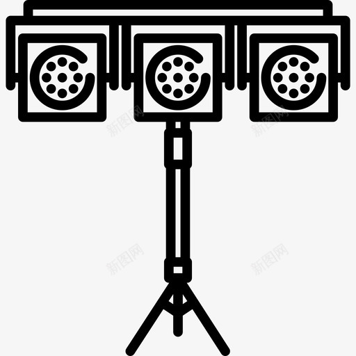 灯光科技音乐节图标svg_新图网 https://ixintu.com 灯光 科技 音乐节
