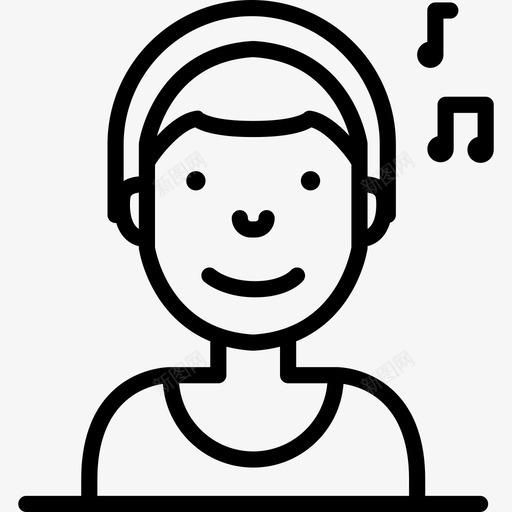 Dj年轻员工直系人图标svg_新图网 https://ixintu.com Dj 年轻员工 直系人
