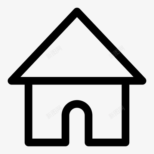 首页背面建筑图标svg_新图网 https://ixintu.com 主 建筑 房子 缩放搜索首页贝尔美元用户界面 背面 首页