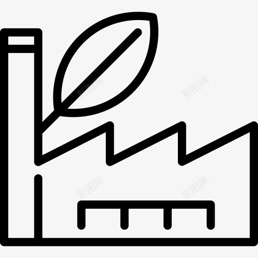 工厂生态线工艺直线图标svg_新图网 https://ixintu.com 工厂 生态线工艺 直线