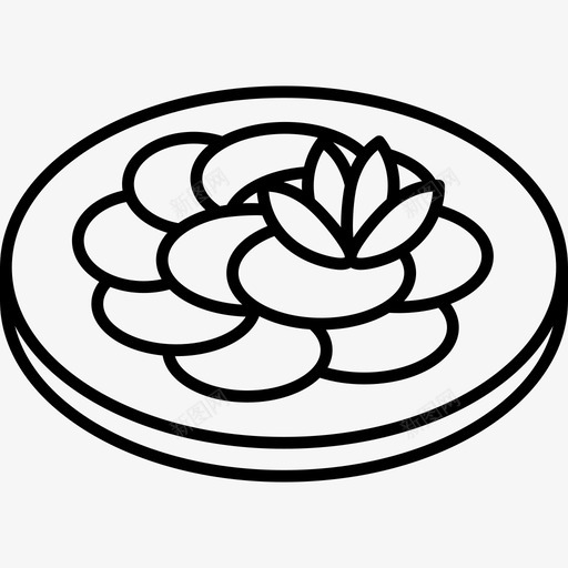 卡帕乔食物意大利菜图标svg_新图网 https://ixintu.com 卡帕乔 意大利菜 食物