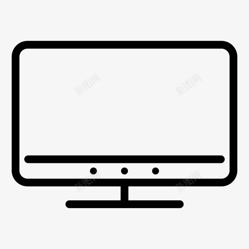 电视电器电子图标svg_新图网 https://ixintu.com 家用 家用电子电器 液晶显示器 电器 电子 电视 等离子