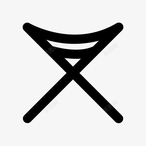 野营椅家具室内图标svg_新图网 https://ixintu.com 室内 家具 探险 野营椅