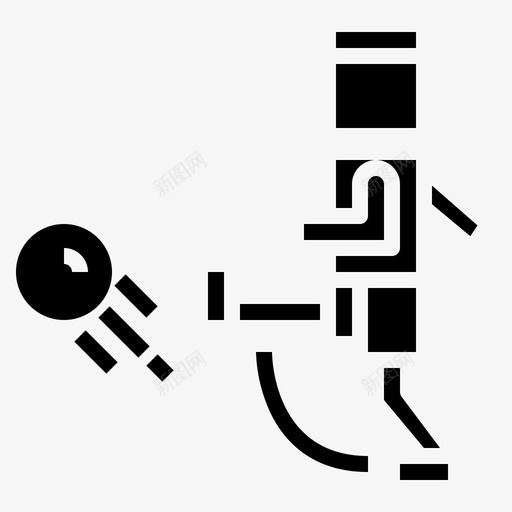 开球足球足球实心球图标svg_新图网 https://ixintu.com 开球 足球 足球实心球