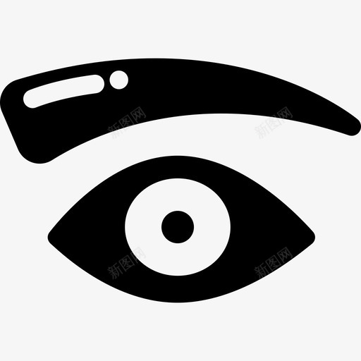 眉毛医学人体坚实图标svg_新图网 https://ixintu.com 人体坚实 医学 眉毛