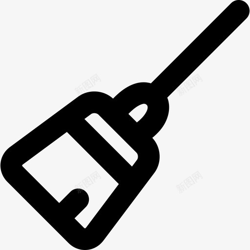 魔术扫帚卡通万圣节直线图标svg_新图网 https://ixintu.com 卡通万圣节 直线 魔术扫帚
