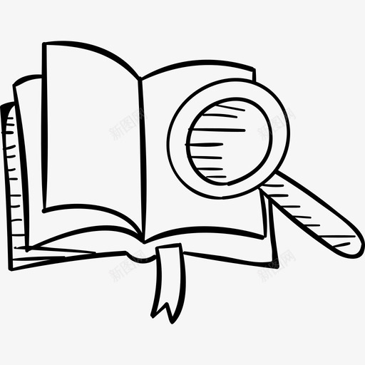 书学校手工制作黑色图标svg_新图网 https://ixintu.com 书 学校手工制作 黑色