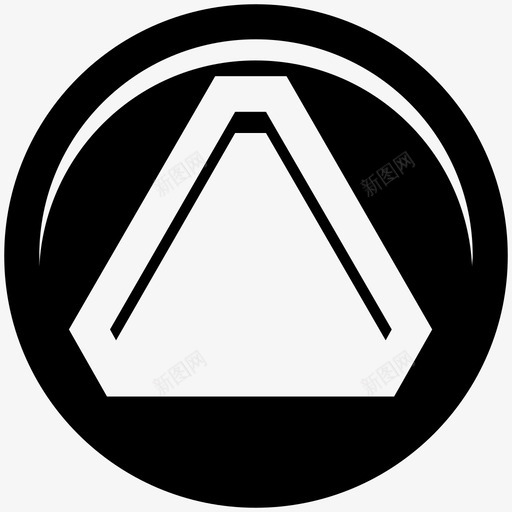 山三角形向上图标svg_新图网 https://ixintu.com 三角形 向上 山